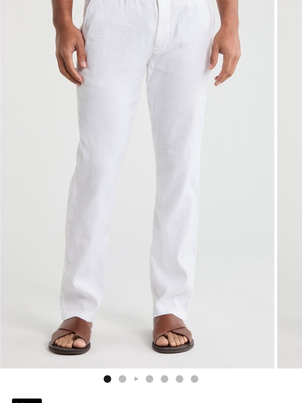 Tommy Bahama White Linen Pant